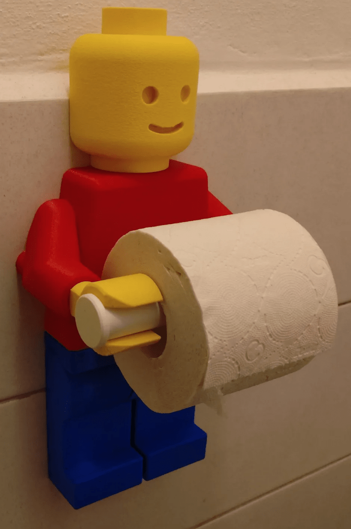 Lego toilet roll holder - JB Prints - custom 3d print